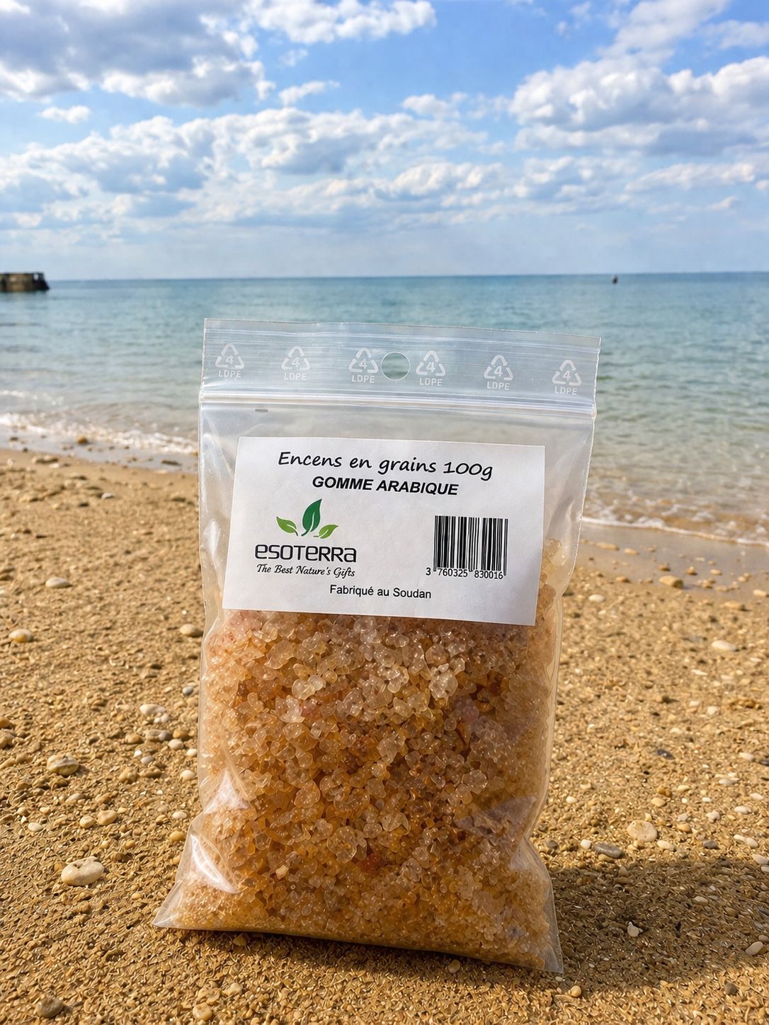 Encens en Grains Gomme Arabique Naturelle – Résine Naturelle à Brûler | Terre de Cristal