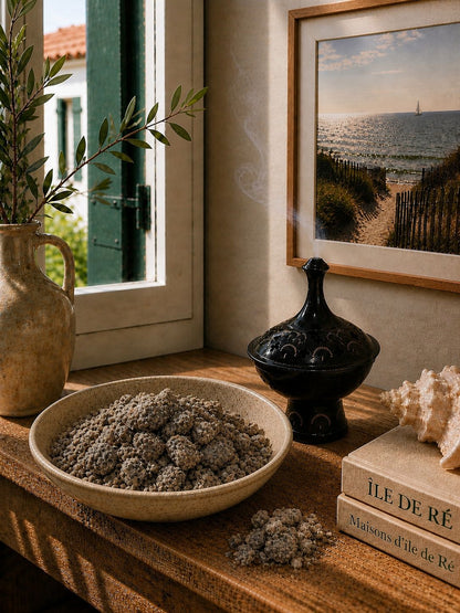 Encens en Grains Myrrhe Noire 100g – Résine Naturelle à Brûler | Terre de Cristal