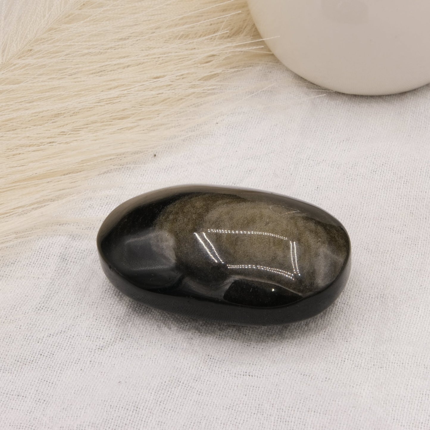 Galet Obsidienne Dorée - shop_name Lithothérapie