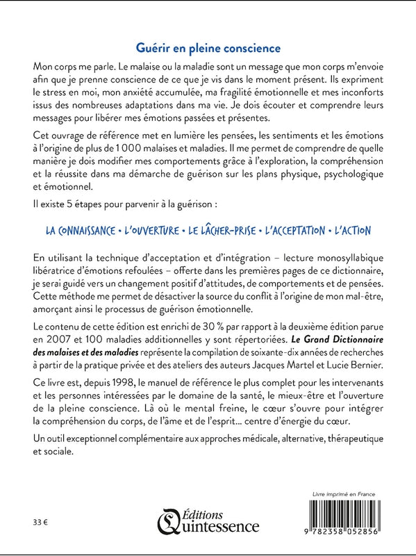 Le grand dictionnaire des malaises et des maladies, Jacques Martel et Lucie Bernier. - shop_name Lithothérapie