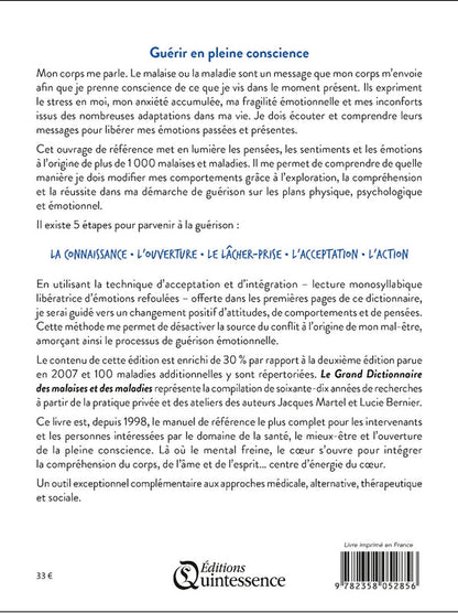 Le grand dictionnaire des malaises et des maladies, Jacques Martel et Lucie Bernier. - shop_name Lithothérapie