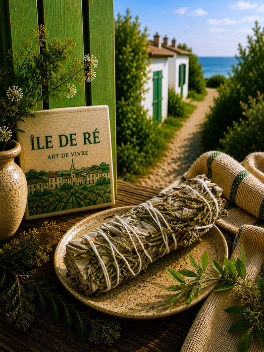 Sauge Blanche & Genévrier 25g | Fagot de Fumigation Naturel | Terre de Cristal
